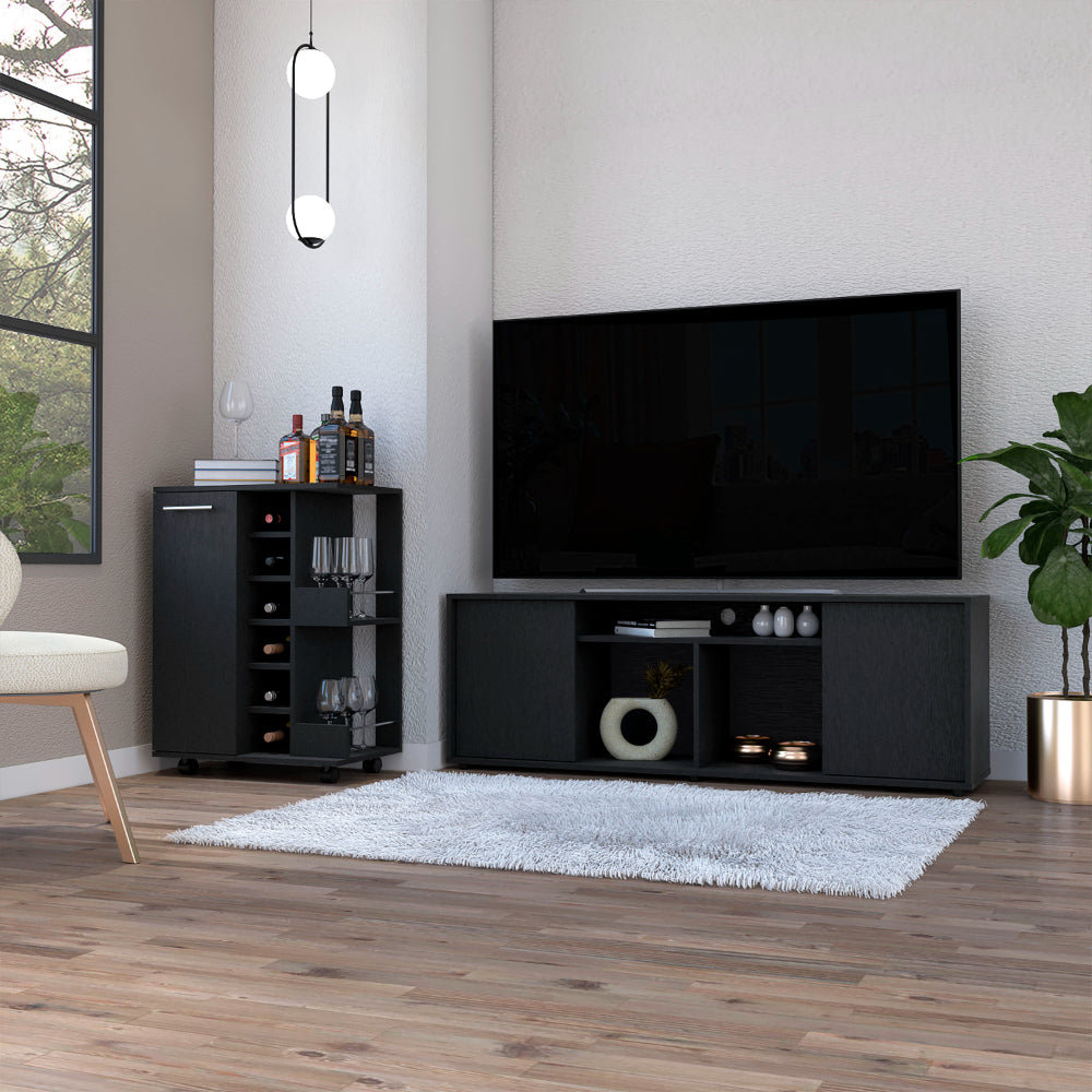 Seattle Living Room Set Bar Cart TV Stand Latitude Run